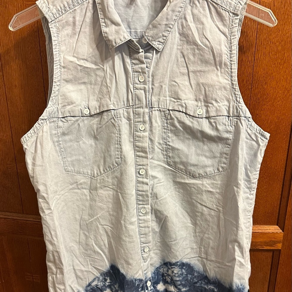 Calvin Klein Jeans Blue and White Tank Top​